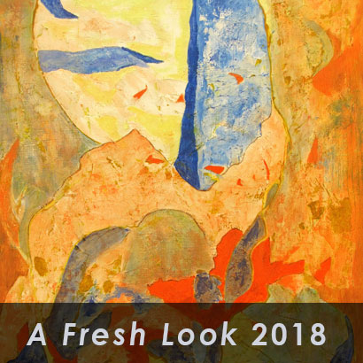a fresh look with background of abstract acrylic painting