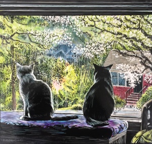 scratchboard by Lori McAdams