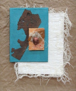 clay, rust work by Janet Littlejohn Kaufman