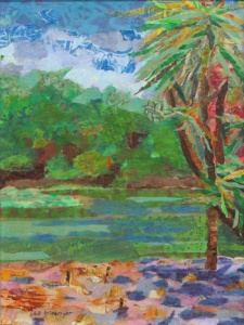 acrylic collage by Isabelle Griesmyer