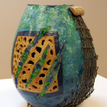 NAT-28b_Elizabeth-Caveny_Striving-for-Coexistance_mixed-media-on-gourd