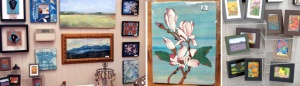 artwork for sale in SASi's holiday boutique.