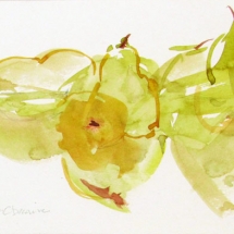 19 Kathy Bailey Cheshire, Liquid Pears, watercolor