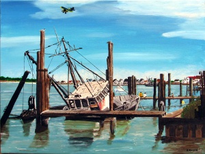 22 Ray Emser, Low Tide, acrylic