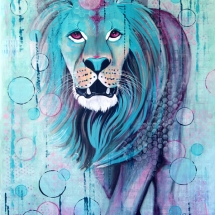 33 Annie Sylling, Mystic Lion, mixed-media