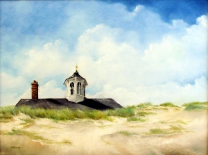 5 R. Michael Phillips, Over The Dunes, oil