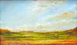 6 R. Michael Phillips, Fall Harvest, oil