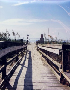 60 Joy Hayes, Sidewalk to Beach, photography