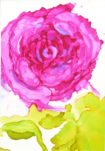 67 Deanna Bassnett, Efflovescence, alcohol inks