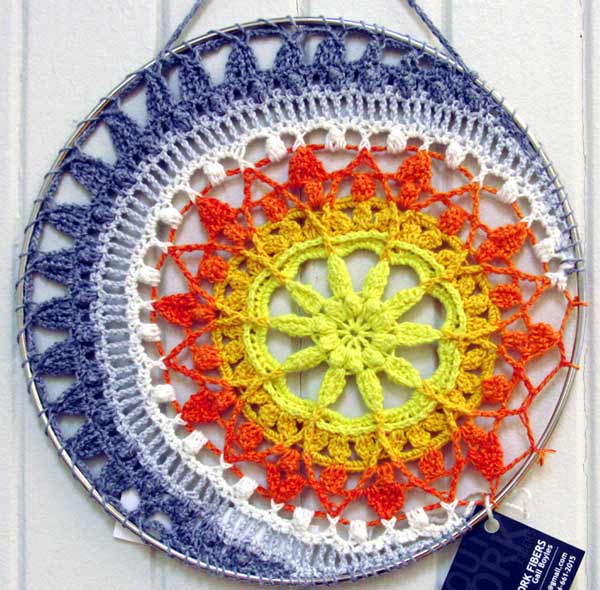 Gail Boyles, Sun and Moon Mandala, crochet
