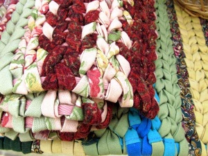 Detail: wined rugs by artist Linda Erickson