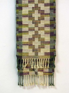 Linda Erickson Crackle Weave Scarf.