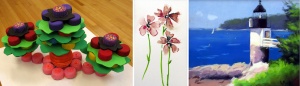artwork in Nature Reconsidered and Trail exhibit at Southern Arts Society.