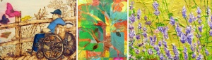 artwork in Nature Reconsidered and Trail exhibit at Southern Arts Society.