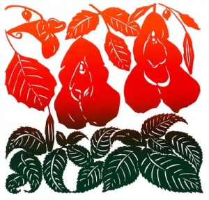 July page of Southern Arts Society 2022 calendar - “Jewelweed” by Jewel Reavis.