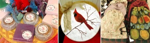 art and gift items for Southern Arts Society Holiday Boutique 2021.