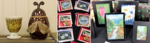 art and gift items for Southern Arts Society Holiday Boutique 2021.