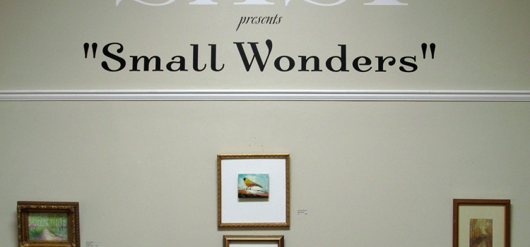 Gallery entrance to Small Wonders exhibit.