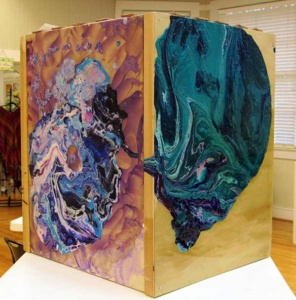 3, Carl Childs, Cube of Personality, pine wood, acrylic