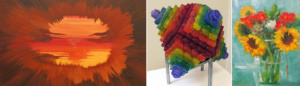 Gallery at Southern Arts Society in Kings Mountain NC showing A Fresh Look 2022 art exhibit.