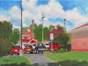 12 – Summertime at the Park, acrylic, Jeffrey J. Bowers