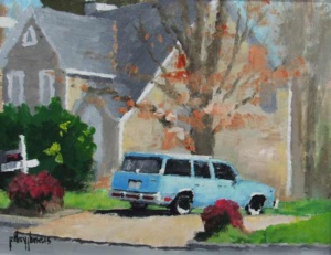 15 – Friday Morning Sketch, acrylic, Jeffrey J. Bowers