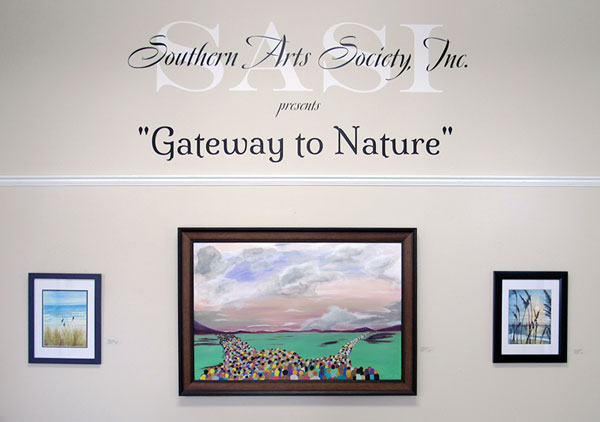 Entry to exhibit Southern Arts Society Gateway to Nature with three paintings