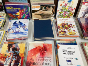 Books and art supplies for sale at Southern Arts Society Kings Mountain NC