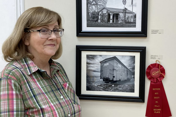 Ellen Devenney with her second place photo.
