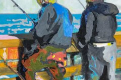 Alone Together, acrylic, by Lucy Warlick