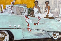 Beauty Queens on Parade, acrylic, by Lucy Warlick