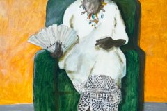 Portrait in Tennis Shoes, acrylic, by Lucy Warlick