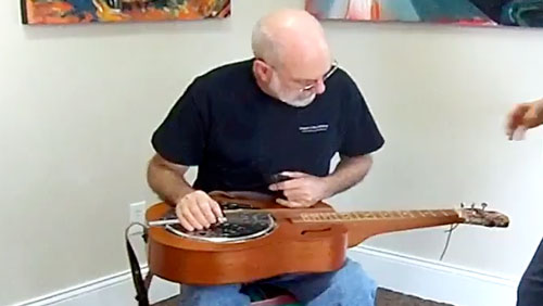 Jeff Hogan playing music