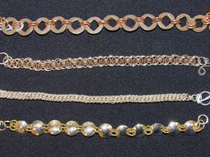 golden chain jewelry at southern arts society gift shop