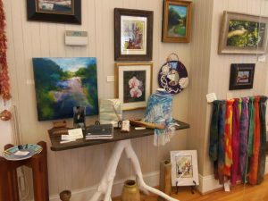 artwork displayed in southern arts society gift shop