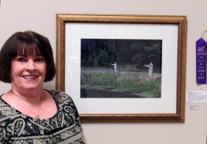 Lynne Parker with her merit award photo