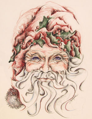 Santa I by Janet L Kaufman