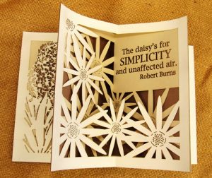 art book with cutwork pages "Simplicity" art book by Lore Spivey