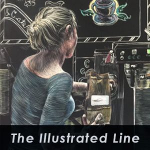 the Illustrated Line exhibit at Southern Arts Society on view Jan 21 - Feb 28 2020.