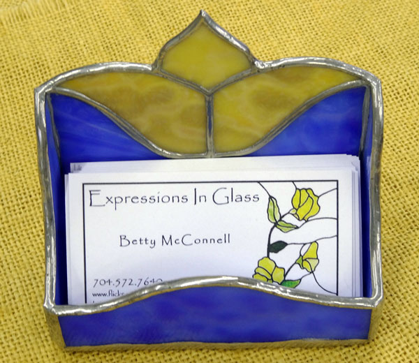 Betty McConnell - card-holder - glass