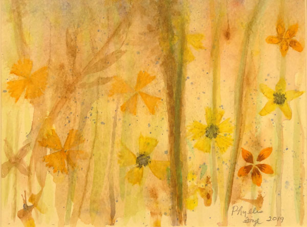 Phyllis Frye - Woods and Flowers - watercolor