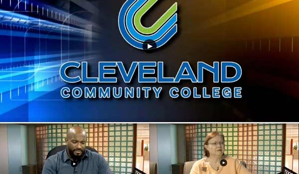Cleveland Community College with Omar Porter and Jewel Reavis.