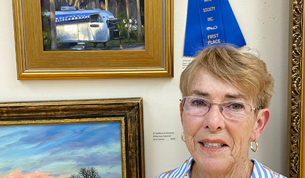 Winners Announced for A Fresh Look 2025 artist Kristin Blank with her first place artwork.