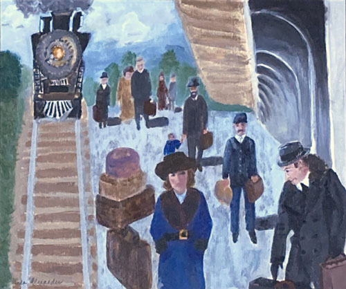 10 – Linda Alexander – Steam and Silent Contemplation – acrylic